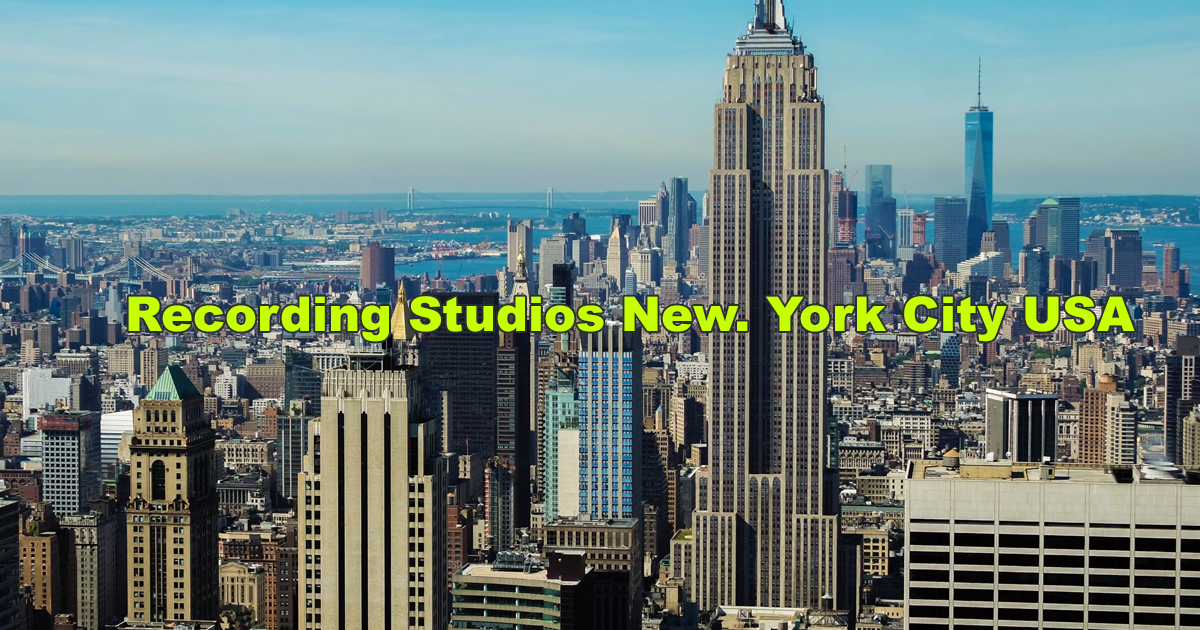 Recording Studios New. York City USA